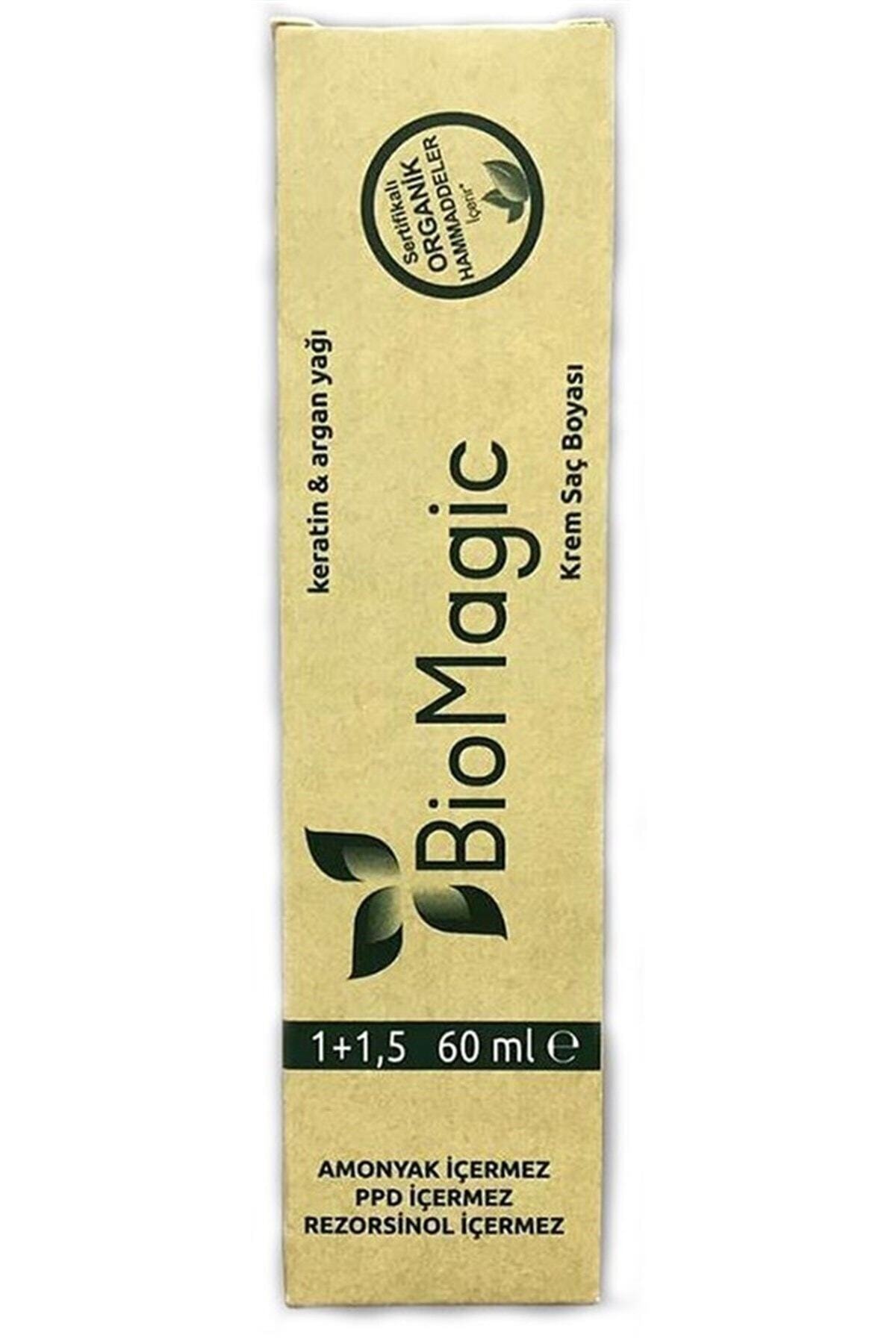 Biomagic Amonyaksız Krem Saç Boyası 60 ml 1.0 Siyah