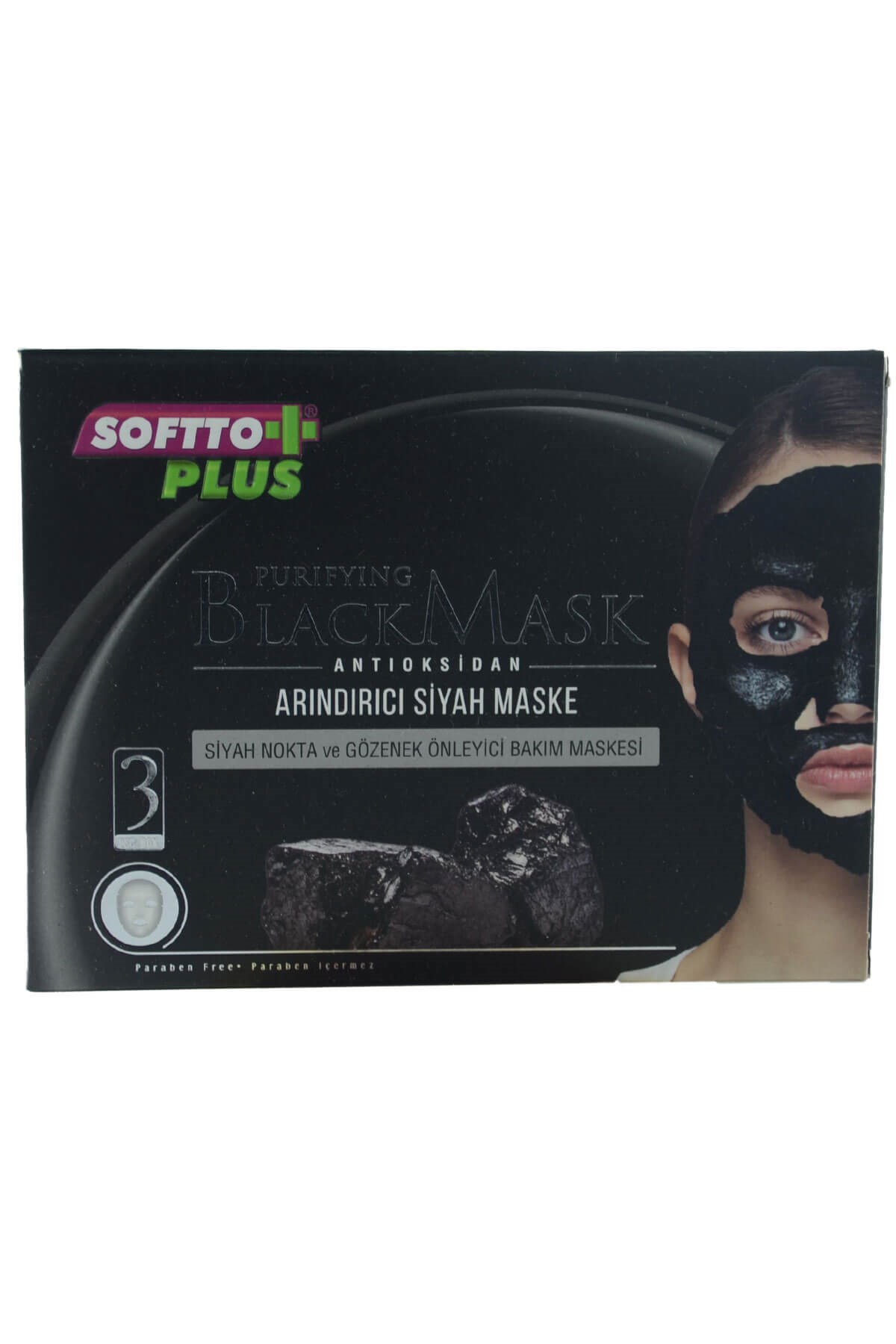 Softto Plus Siyah Maske