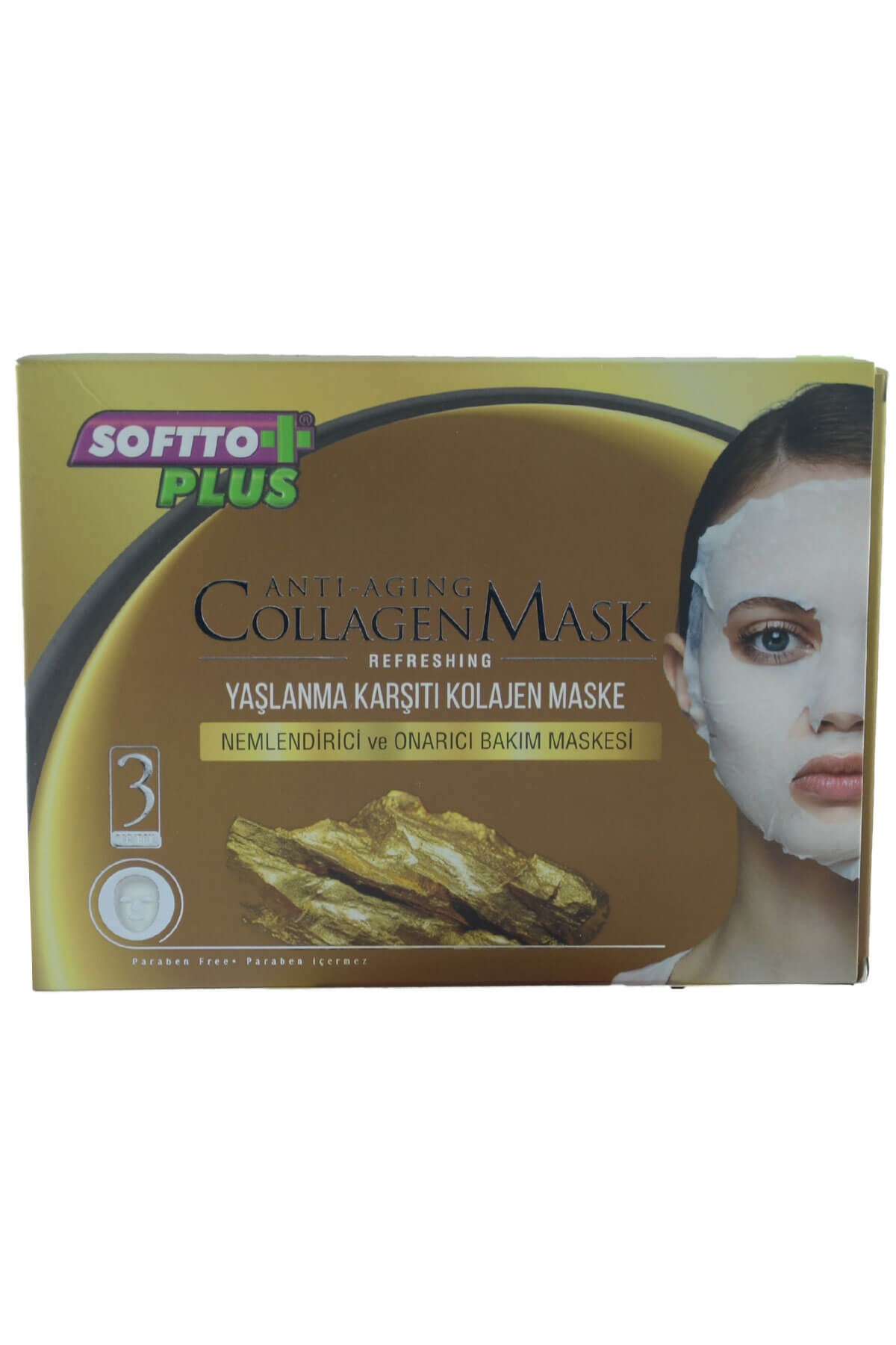 Softto Plus Anti Aging Yaşlanma Karşıtı Kolajen Cilt Maskesi