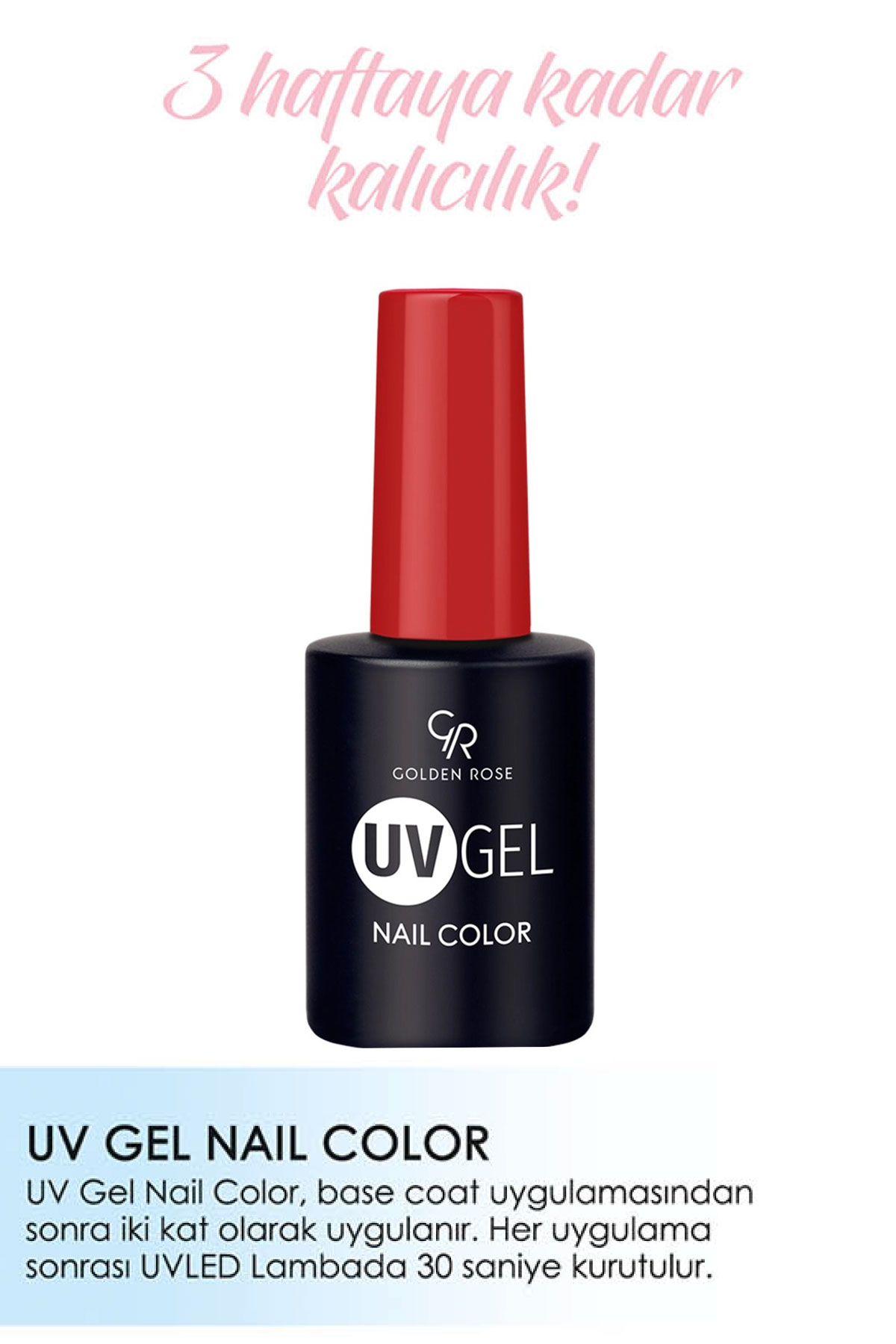 Golden Rose UVGEL Nail Color Kalıcı Oje 124