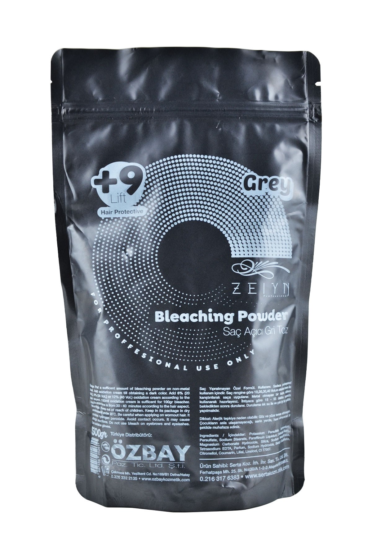Zeiyn Saç Açıcı Gri Toz 500 gr