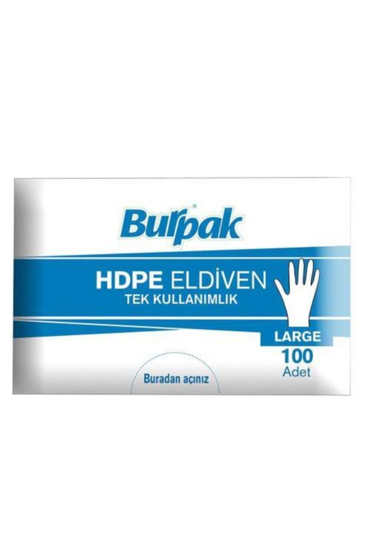 Tek Kullanımlık Hdpe Şeffaf Poşet Eldiven Large 100’lü