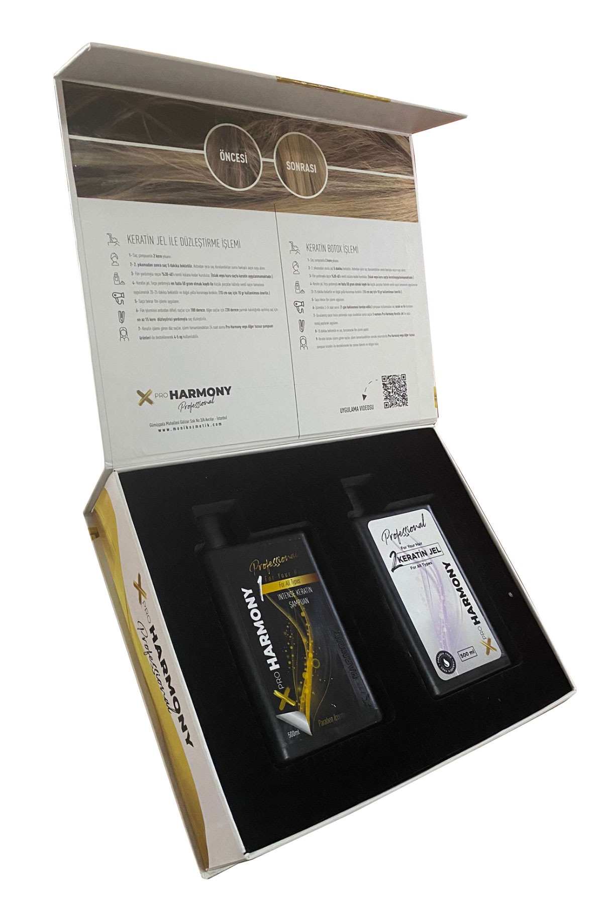 Profesyonel Keratin Bakım Seti - Şampuan ve Jel - Kozmetik Dünyası