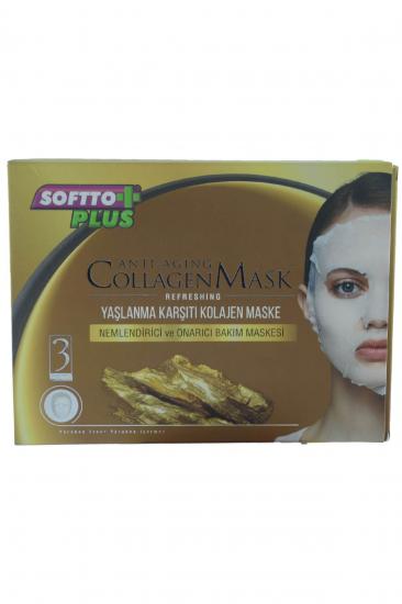 Softto Plus Anti Aging Yaşlanma Karşıtı Kolajen Cilt Maskesi